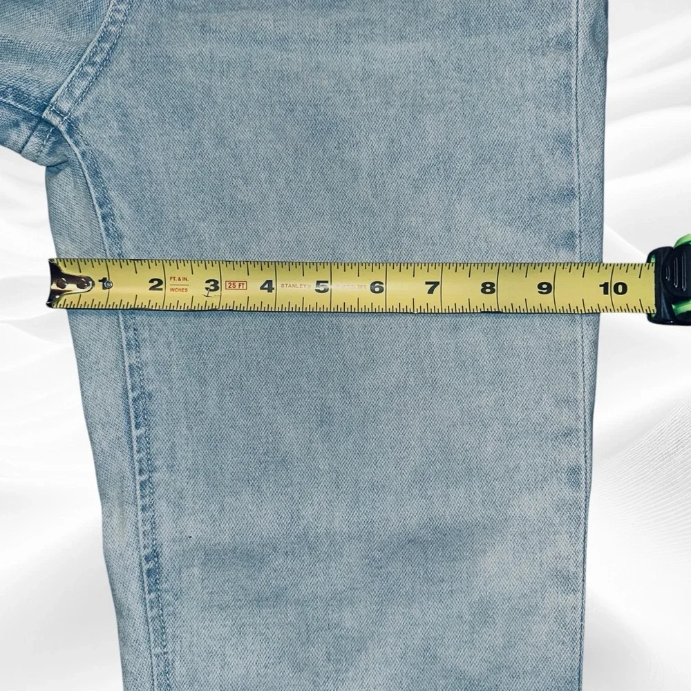 Rag & Bone Ankle Cigarette Jeans In Dean Wash Fray‎ Hem 28 Light Wash Bleached